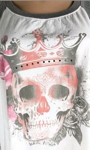 Womens EUC Torrid Skull Muscle Shirt